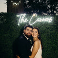 Customized Neon Wedding Sign - The + Last Names