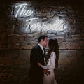 Customized Neon Wedding Sign - The + Last Names